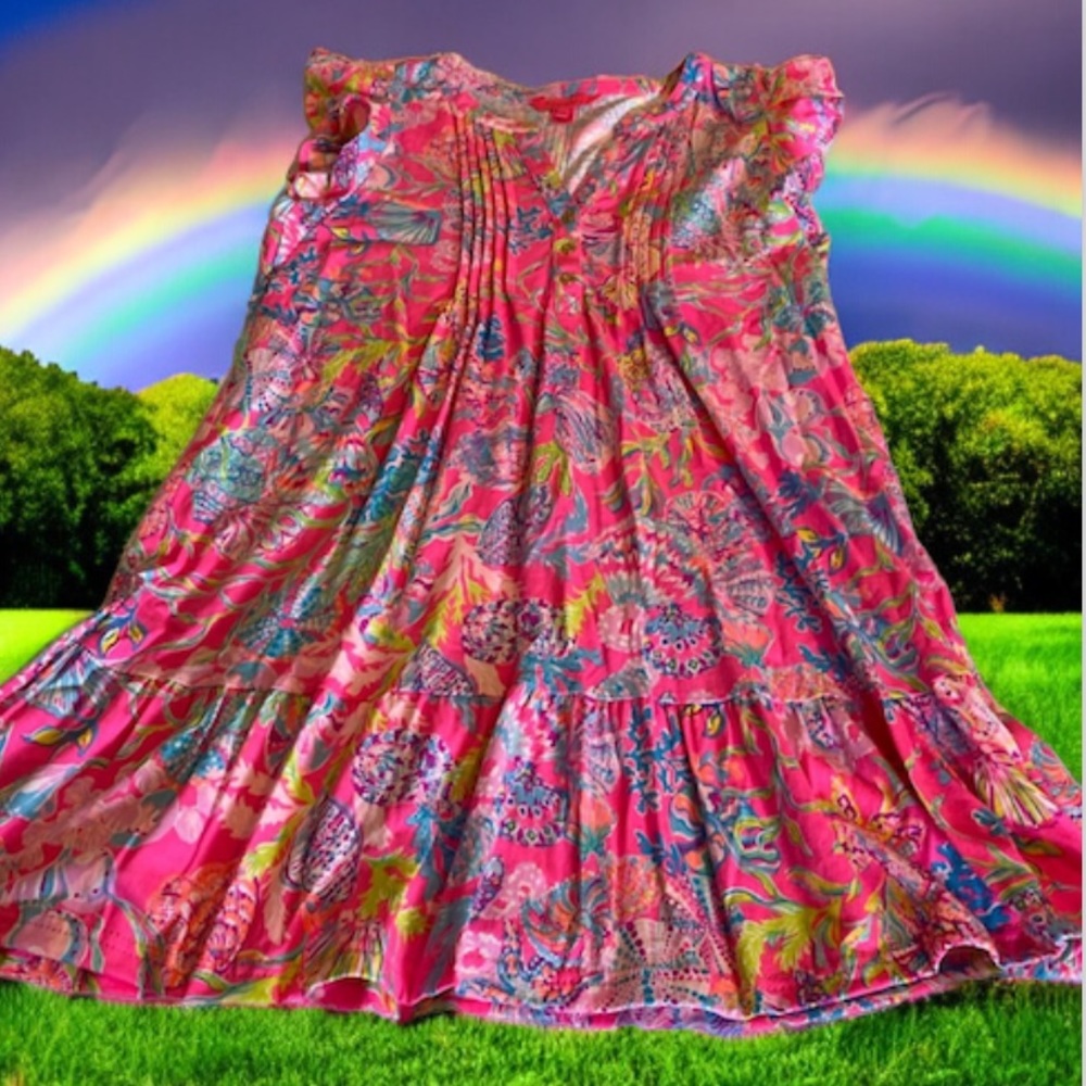 Lilly Pulitzer Dress Bright Pinks & Coral